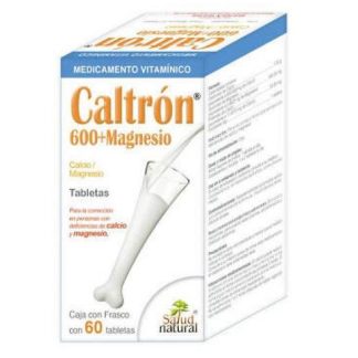 TBS. CALTRON 600+MAGNESIO (NARANJA) C 60 SN CALCIO MAGNESIO SALUD NATURAL