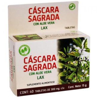 TBS. CASCARA SAGRADA C 40 RHAMNUS PURSHIANA NATURALES CALIFORNIA