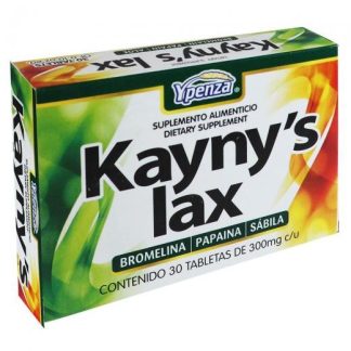 TBS. KAYNYS LAX C 30 300MG BROMELINAPAPAINA Y SABILA 4 SOLO PARA DIABETICOS