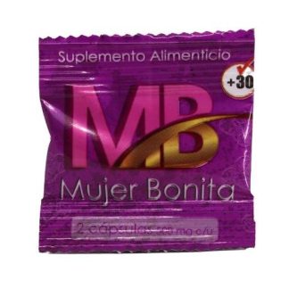 TBS. MUJER BONITA 1 EXHIBIDOR C 30 SOBRES DE 2 CAPS C U 500 MG EN GRUPO OMEGA 2000