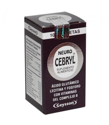TBS. NEURO-CEBRYL C 100 ACIDO GLUTAMICOLECITINA Y FOSFORO C VIT D GEYSSON