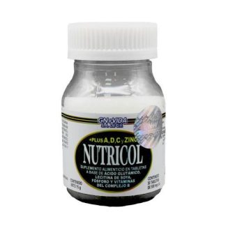 TBS. NUTRICOL PLUS C 30 FRASCO MINI + VIT A DC Y ZINC (ETIQUETA B GN+VIDA
