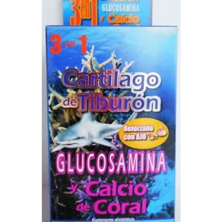 TBS. OSEOPLANETT CALCIO 3 EN 1 CARTILAGO DE TIBURON GLUCOSAMINA Y GUMMA CORPORATION