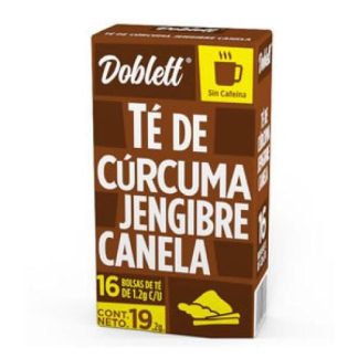 TE CURCUMA JENG. CANELA PAQ. 16 PZ DE 19.2 GR