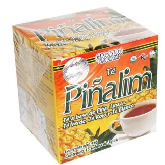 TE PIÑALIM C 15 SOB. A BASE DE PIñALINAZATE VERDETE ROJO Y TE BLANCO GN+VIDA