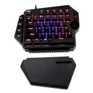 TECLADO GAMER BALAM RUSH DOMINATE GK540 RGB UNA MANO TECLADO MECANICO SWITCH BLUE ALAMBRICO NEGRO (ESPANOL)