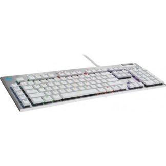 TECLADO GAMER LOGITECH G815 RGB TECLADO MECANICO SWITCH GL TACTIL ALAMBRICO BLANCO (INGLES)
