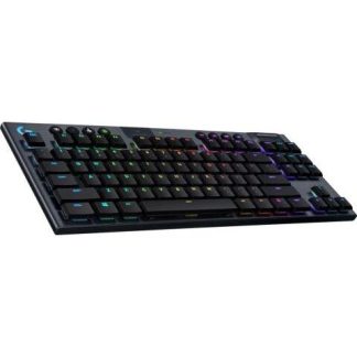 TECLADO GAMER LOGITECH G915 TKL RGB TECLADO MECANICO SWITCH GL TACTIL INALAMBRICO NEGRO (INGLES)