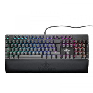 TECLADO GAMER YEYIAN KUSARI RGB TECLADO MECANICO SWITCH OUTEMU RED ALAMBRICO NEGRO (ESPANOL)