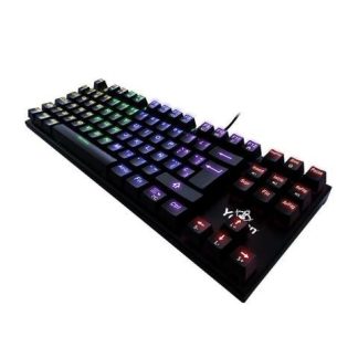TECLADO GAMER YEYIAN SPARK SERIE 2000 RGB TECLADO MECANICO OUTEMU RED ALAMBRICO NEGRO (ESPANOL)