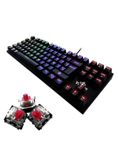 TECLADO GAMER YEYIAN SPARK SERIE 2000 RGB TECLADO MECANICO OUTEMU RED ALAMBRICO NEGRO (ESPANOL) - Image 5