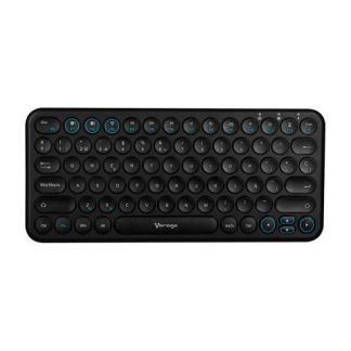 TECLADO INALAMBRCIO VORAGO MOD.KBW400 BLUETOOTH DE DOS CANALES CONECTA TRES DISPOSITIVOS DIFERENTES AL MISMO TIEMPO A BATERIA RECARGABLE DE 400 MAH
