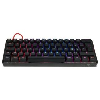 TECLADO MECANICO 60 GAME FACTOR KBG560RD RGB TECLAS EXTRAS RED INTERCAMBIABLES RED SWITCH USB ROJO