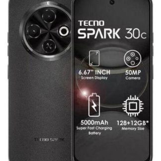 TECNO SPARK 30C 256GB - 8GB RAM (+8GB RAM VIRTUALES) DUAL NUEVO NEGRO NEGRO