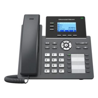 TELEFONO IP DE 3 LINEAS CON 6 CUENTAS SIP CONFERENCIA DE 5 VIAS GDMS GIGABIT INCLUYE LA FUENTE DE ALIMENTACION Y NO SOPORTA POE