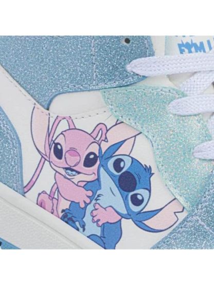 TENIS CASUAL BOTA STITCH GLITTER AZUL DISNEY - Image 6