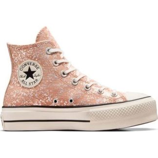 TENIS CASUAL CHUCK TAYLOR ALL STAR LIFT PLATFORM GLITTER ROSA CONVERSE