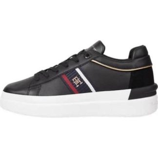 TENIS CASUAL CORP WEBBING COURT SNEAKER NEGRO TOMMY HILFIGER