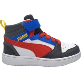 TENIS CASUAL PUMA REBOUND V6 MID AC+ INF BLANCO/NEGRO PUMA