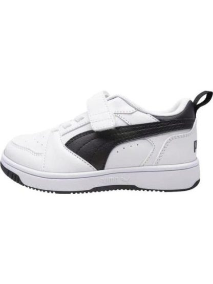 TENIS CASUAL PUMA REBOUND V6 PS BLANCO/NEGRO PUMA