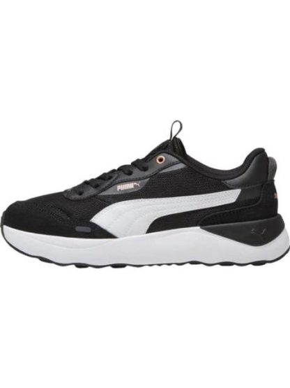 TENIS CASUAL RUNTAMED PLATFORM BLANCO/NEGRO PUMA