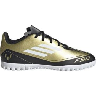 TENIS DE FUTBOL F50 CLUB TF J MESSI DORADO ADIDAS
