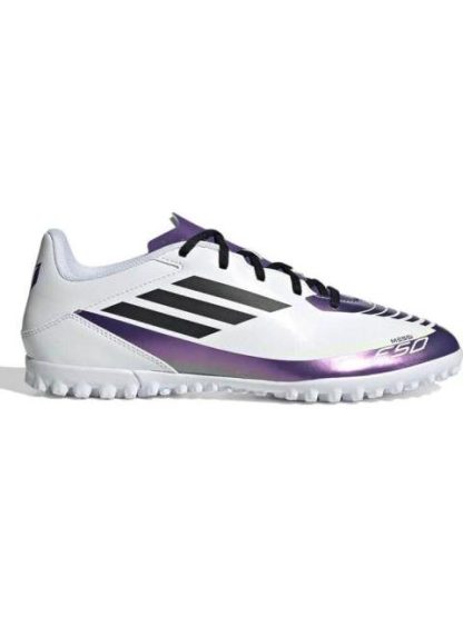 TENIS DE FUTBOL F50 CLUB TF MESSI BLANCO ADIDAS