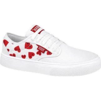 TENIS URBANO SKATE CORAZONES BLANCO URBAN SHOES