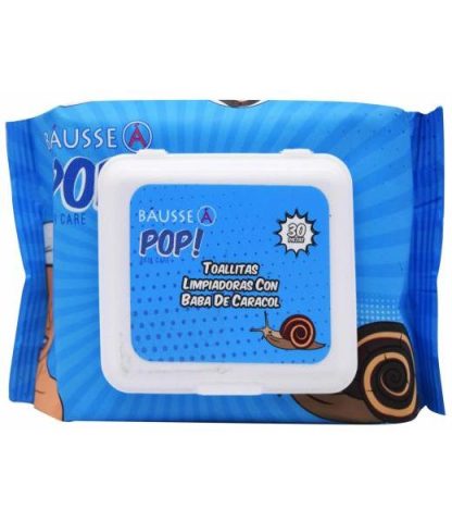 TOALLITA DESMAQUILLANTE BABA DE CARACOL 30 PZA BAUSSE POP