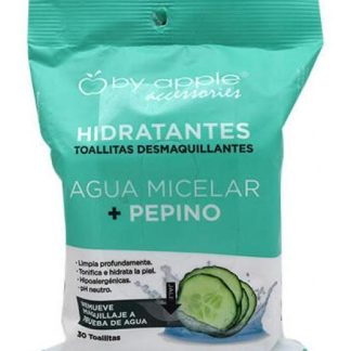 TOALLITA DESMAQUILLANTE CON AGUA MICELAR Y PEPINO 30 PZAS BY APPL