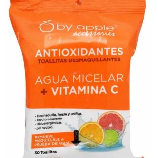 TOALLITA DESMAQUILLANTE CON AGUA MICELAR Y VITAMINA C 30 PZAS BY