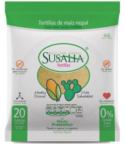 TORTILLA DE NOPAL 500 G SUSALIA
