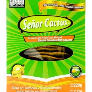 TOSTADA DE NOPAL CON AJONJOLI 200 G SEÑOR CACTUS