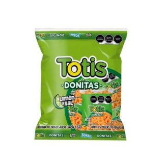 TOTIS DONITAS SAL Y LIMON 25 PZ DE 10 GR