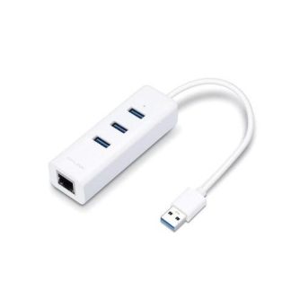 TP-LINK HUB USB A MACHO - 3X USB A HEMBRA- 1X RJ-45 1000 MBIT-S BLANCO