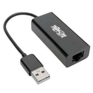 TRIPP LITE ADAPTADOR USB 2.0 A MACHO - RJ-45 HEMBRA NEGRO