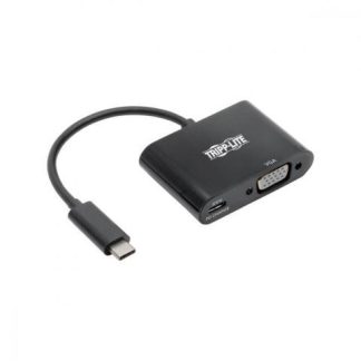 TRIPP LITE ADAPTADOR USB C MACHO - VGA HEMBRA COMPATIBLE CON THUNDERBOLT 3 NEGRO