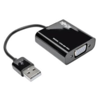 TRIPP LITE ADAPTADOR VGA (D-SUB) HEMBRA - USB A MACHO NEGRO