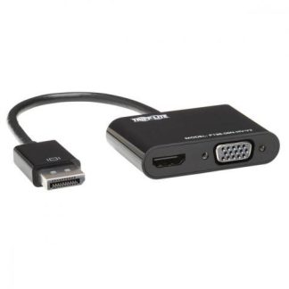 TRIPP LITE BY EATON ADAPTADOR DISPLAYPORT MACHO - HDMI-VGA HEMBRA NEGRO