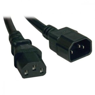TRIPP LITE BY EATON CABLE DE PODER PARA PC C14 COUPLER MACHO - C13 HEMBRA COUPLER 4.57 METROS NEGRO