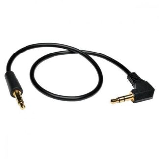 TRIPP LITE CABLE 3.5MM MACHO - 3.5MM MACHO CON CLAVIJA EN ANGULO RECTO 1.83 METROS NEGRO