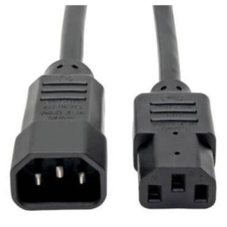 TRIPP LITE CABLE DE PODER 18AWG C13 COUPLER MACHO - C14 COUPLER HEMBRA 3 METROS