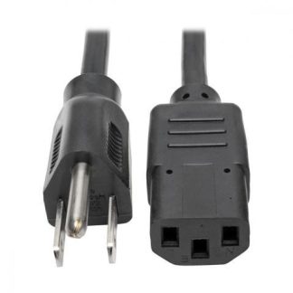 TRIPP LITE CABLE DE PODER NEMA 5-15P MACHO - C13 COUPLER HEMBRA 1.22 METROS NEGRO