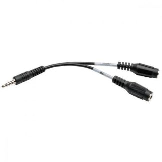 TRIPP LITE CABLE DIVISOR DE AUDIFONOS 3.5MM MACHO - 2X 3.5MM HEMBRA 15CM NEGRO
