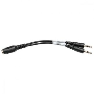 TRIPP LITE CABLE DIVISOR DE DIADEMA 2X 3.5MM MACHO - 3.5MM HEMBRA 15.2CM NEGRO