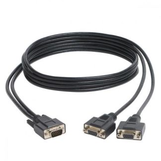 TRIPP LITE CABLE DIVISOR EN Y PARA MONITOR VGA DE ALTA RESOLUCION HD15 MACHO - 2X HD15 HEMBRA 1.83 METROS NEGRO