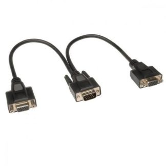 TRIPP LITE CABLE DIVISOR EN Y PARA MONITOR VGA DE ALTA RESOLUCION HD15 MACHO - 2X HD15 HEMBRA 30CM NEGRO