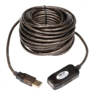 TRIPP LITE CABLE EXTENSION ACTIVA USB 2.0 A MACHO - USB 2.0 A HEMBRA 4.8 METROS NEGRO