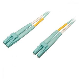TRIPP LITE CABLE FIBRA OPTICA DUPLEX MULTIMODO OM4 LC MACHO - LC MACHO 5 METROS TURQUESA