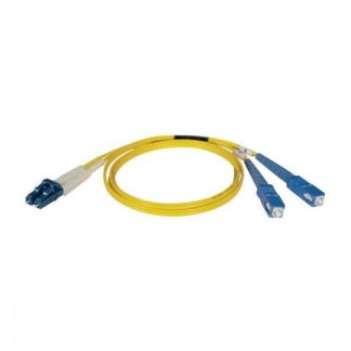 TRIPP LITE CABLE FIBRA OPTICA OFNR 2X LC MACHO - 2X SC MACHO 1 METRO AMARILLO